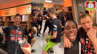 Crazy Leverkusen Dressing Room Celebrations After Winning The First Bundesliga Title In History