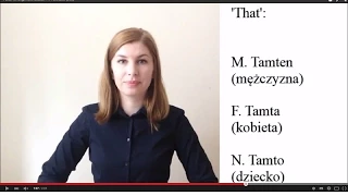 Polish for beginners. Lesson 14. Ten/tamten (this/that)