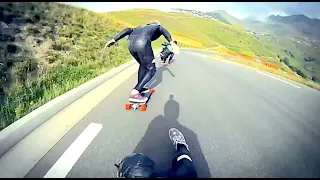 110km/h Peyragudes Finals Extreme Fast Downhill Longboard Skate