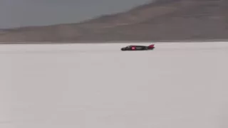 A fly-by of the Triumph Infor Rocket Streamliner.