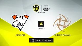 Virtus.pro vs Ninjas in Pyjamas, ESL One Hamburg 2019, bo3, game 1 [Jam & Maelstorm]