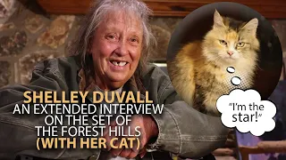 Shelley Duvall and Her Cat on the set of The Forest Hills | Howl: The Shelley Files (2023)