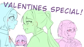 Valentines in the literature club // Short animatic