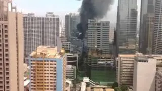 Flames begin to leap up at Makati Medical Center
