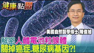 4招強化"粒線體"!不吃藥也能關閉糖尿病.癌症基因?｜健康點讚