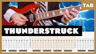 AC/DC - Thunderstruck - Guitar Tab | Lesson | Cover | Tutorial