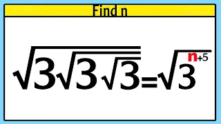 Nice Square Root Math Simplification |Find the Value of X