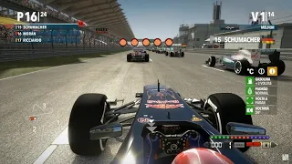 F1 2012   Ganhando 8 posições na primeira volta!