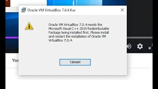 Oracle VM Virtualbox Needs The Microsoft Visual C++ 2019 Redistributable