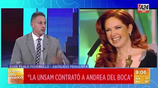 Javier Milei contra Andrea Del Boca A Andrea: "Le pegaron por kirchnerista abogado de la actriz"