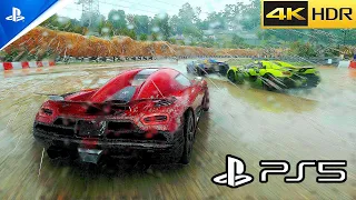 DRIVECLUB on PS5 still looks Amazing in 2022 - Heavy Rain Gameplay [4K HDR]