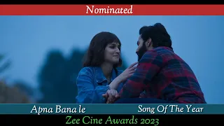 Zee Cine Awards 2023 | Best song of the Year | Nomination