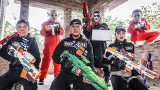 LTT Films : S.E.A.L X Nerf Guns Fight Crime Group Grakk Mask | Captain And Apprentice Battle