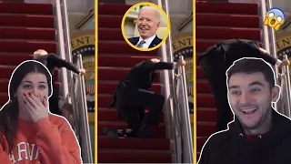 British Couple Reacts to FUNNIEST Presidential Moments Caught On Camera