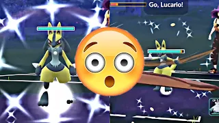 😮 THIS Opponent Surprised Me with two SHINY LUCARIO in Great League