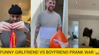 FUNNY GIRLFRIEND VS BOYFRIEND PRANK WAR 😂Kristin hanby pranks##