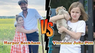 Vivienne Jolie-Pitt (Angelina Jolie's Daughter) Vs Harper Beckham Transformation ★ From Baby To 2021