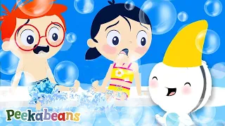 Bath Time Song 🛀🛁 | Healthy Habits | #kidssongs with Peekabeans