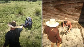 Fake blind beggar vs Real blind beggar - Red Dead Redemption 2 #rdr2