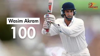 Wasim Akram's Fastest Batting 🔥 |  100(89) 4x8 6x6 Against Sri lanka At Galle 200
