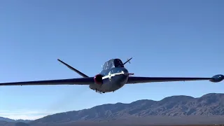 The beauty of the American desert in Fouga Magister in 4K