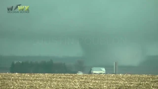 Violent EF-4 Wedge Tornado - Fairdale, IL - April 9 2015