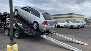 Car Hauler Unloading Part 1