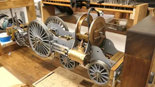 5" Gauge Stirling Single Steam Locomotive Running on air