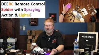 DEERC 128A Remote Control Spider Real Spraying, Music Effects & LED Lights! This Spider is AWESOME!