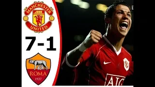 Manchester United vs As Roma 7-1 | UEFA Champions League | 2006/07