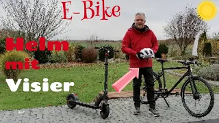 E-Bike - E-Scooter ABUS Hyban 2.0 /  Helm mit Visier🚴😀 Sommer & Winter