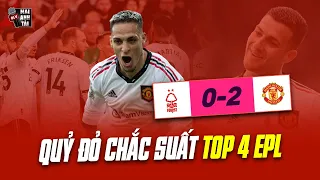 NOTTINGHAM 0-2 MAN UTD: QUỶ ĐỎ NẮM CHẮC TOP 4, “VƯỢT KHÓ” GIỮA BÃO CHẤN THƯƠNG