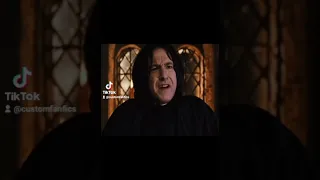 Snape lectures Draco for blowing kisses to his daughter