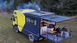 CAMPING ON THE LAKE IN A TRUCK CAMPER WITH STOVE