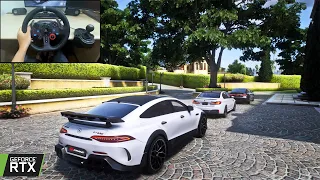 GTA 5 - Mercedes-AMG GT 63 S DIAMANT | TREVOR REVENGE | Steering wheel gameplay