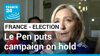 Marine Le Pen puts campaign on hold to seek required sponsors • FRANCE 24 English