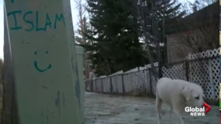 Hateful graffiti targets Muslims and Jews at Calgary park