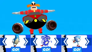 Go Sanic goo! android/iOS - classic Sanic vs modern Sanic vs Sanic future: boss battle gameplay