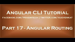 Angular Routing