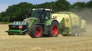 Harvest 2022 - Baling Straw with NEW Fendt 722 & Krone BiGPack