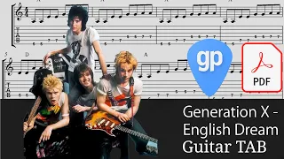 Generation X - English Dream Guitar Tabs [TABS]