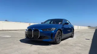 Tour the 2023 i4 eDrive35 in individual Avus Blue | 4K