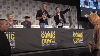 HYSTERICAL! Travis Fimmel Crashes Vikings Panel in Kangaroo Costume at San Diego Comic Con