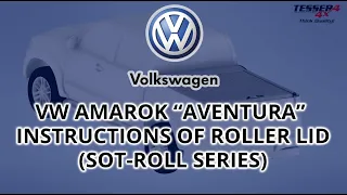 VW Amarok Aventura installation video guide for roll top covers lids (SOT-ROLL series) by Tessera4x4