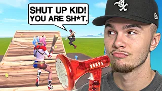 I Trolled Fortnite 1v1's With A Kid Voice Changer!