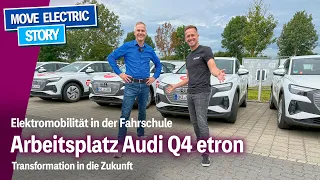 Audi Q4 etron in der Fahrschule - Das stellt die Weichen auf Elektro für Fahranfänger