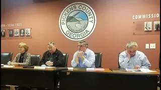 Pickens County Commissioners Work Session March 2019