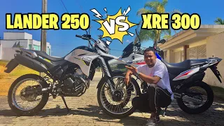 XRE 300 vs LANDER 250 | COMPARATIVO HONDA E YAMAHA