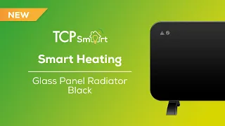 TCP Smart Heating   Radiator Glass Panel Black