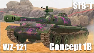 WZ-121, STB-1 & Concept 1B ● WoT Blitz